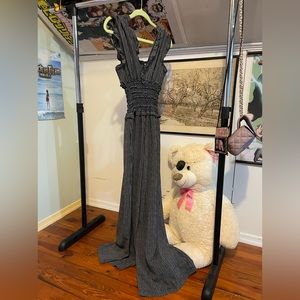 Max Studio black and white patterned romper